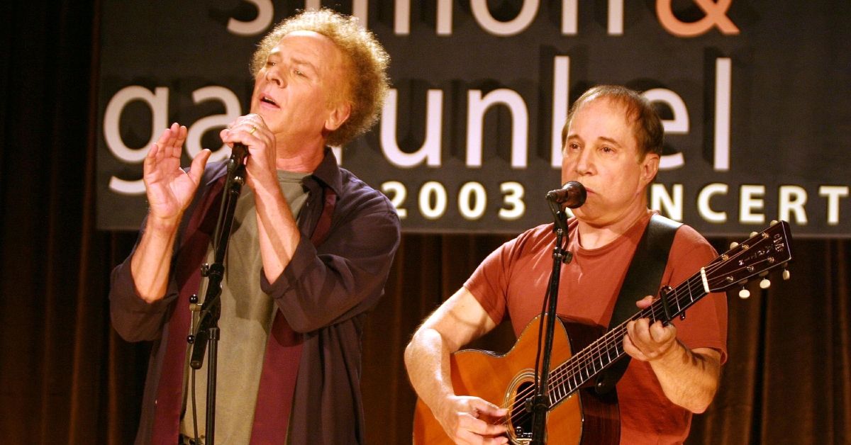 Simon and Garfunkel performing 'Old Friend: The 2003 Concert Tour' 
