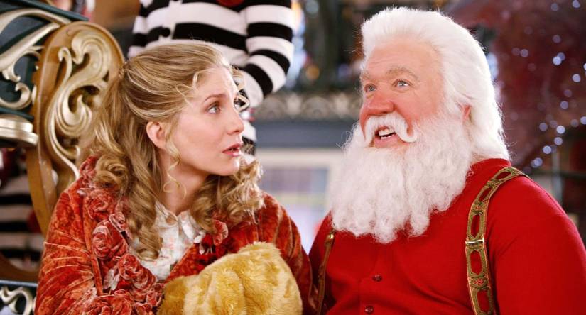 Tim Allen in The Santa Clause 2 with Elizabeth Mitchell