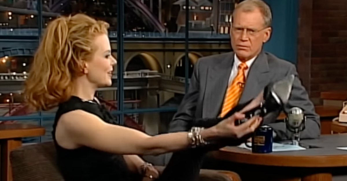 Nicole Kidman and David Letterman