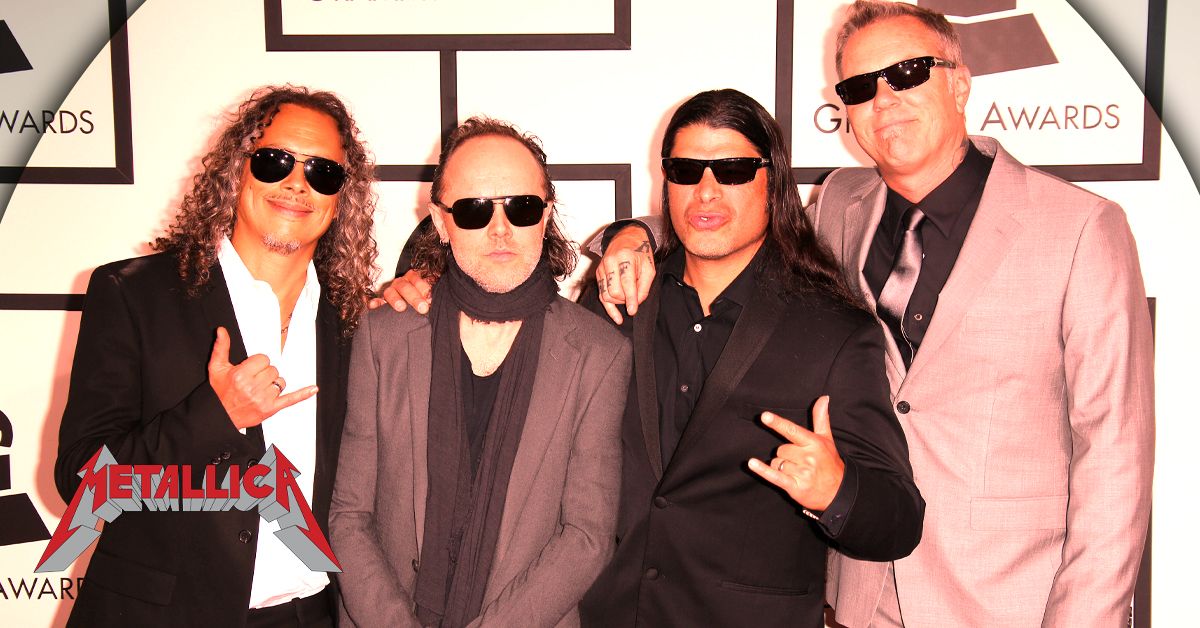 Rock band Metallica on the red carpet 