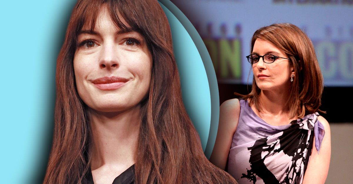 Anne Hathaway and Tina Fey
