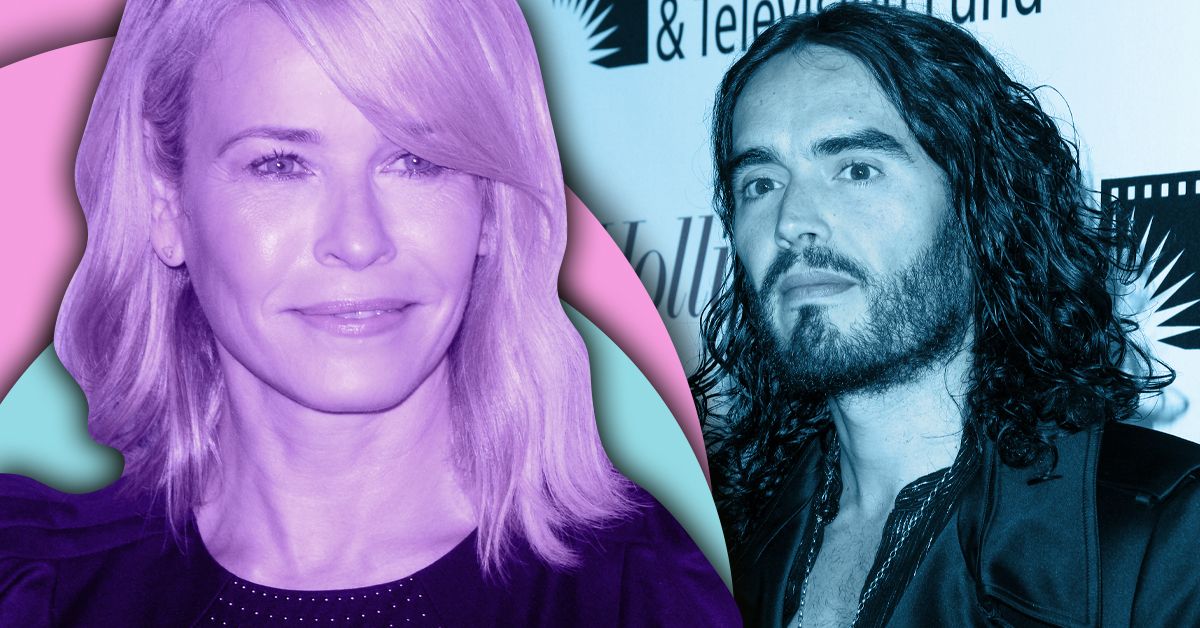Chelsea Handler and Russell Brand 