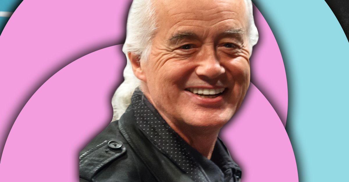 Led Zeppelin's Jimmy Page smiling