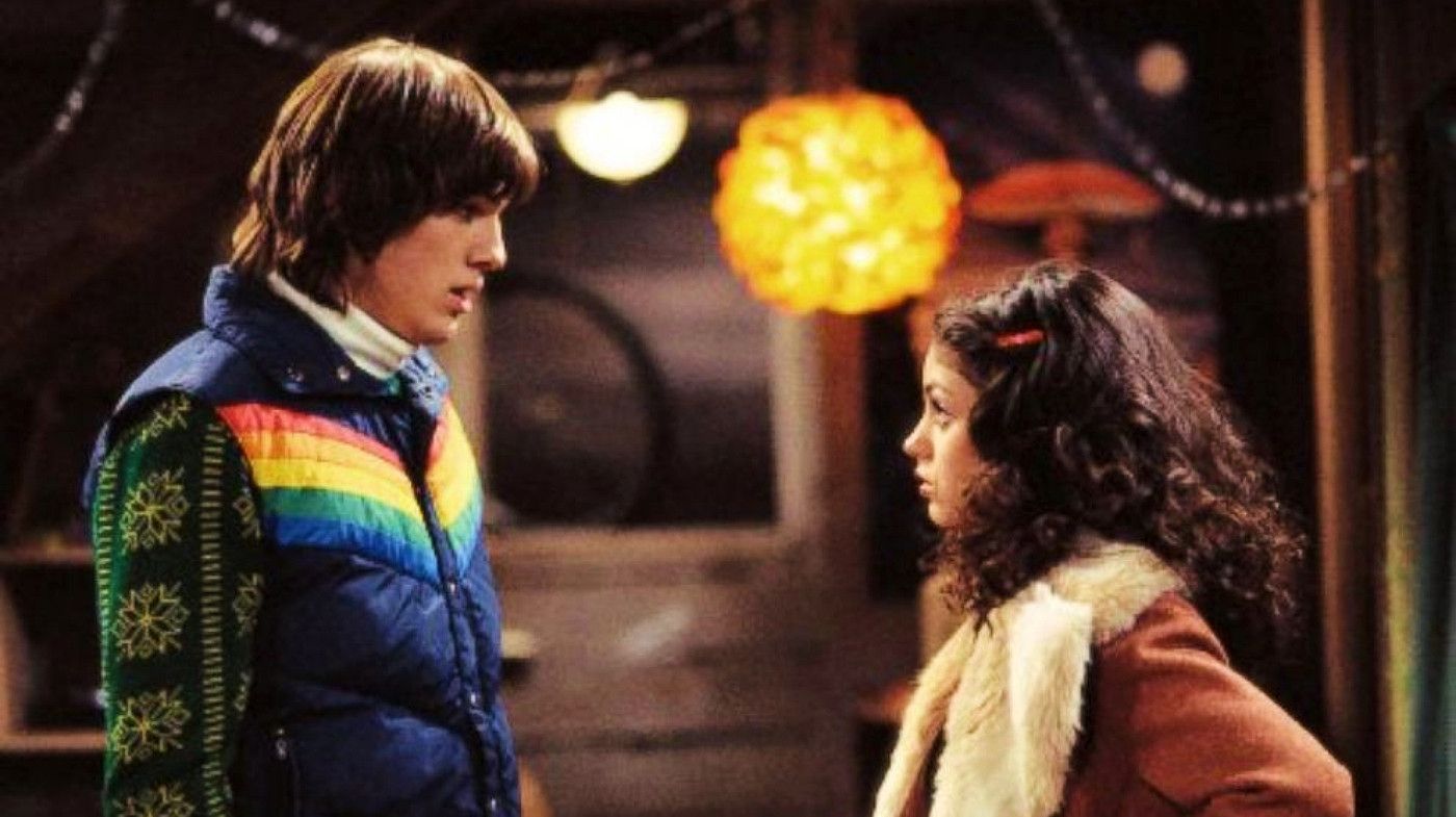Mila Kunis and Ashton Kutcher on That '70s Show