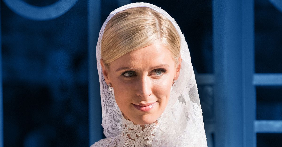 Nicky Hilton in wedding dress when marrying Rothschilds 