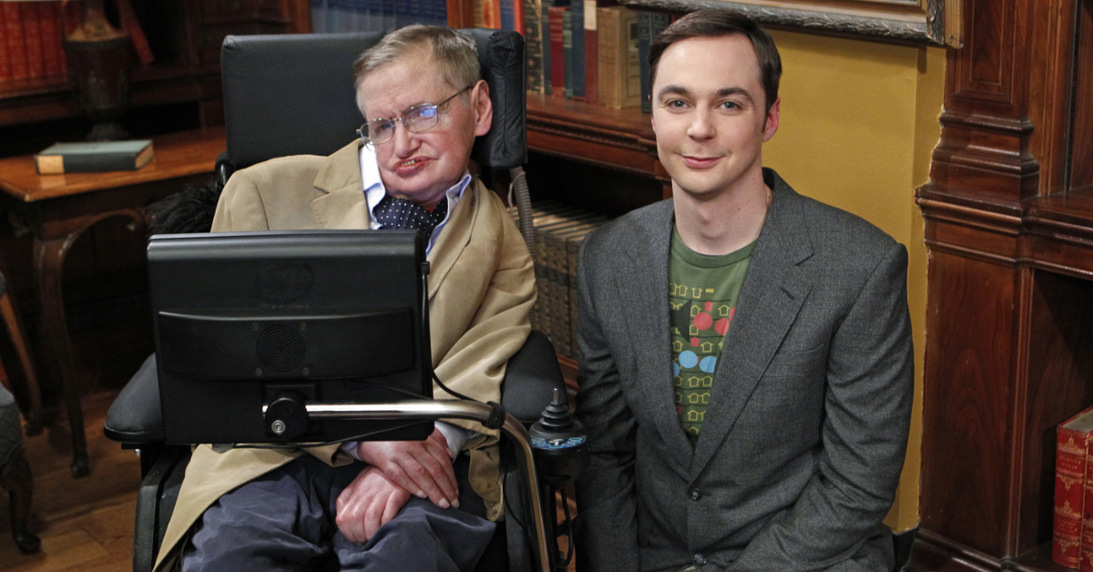 Jim Parsons and Stephen Hawking