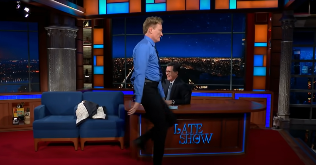 Conan O'Brien and Stephen Colbert
