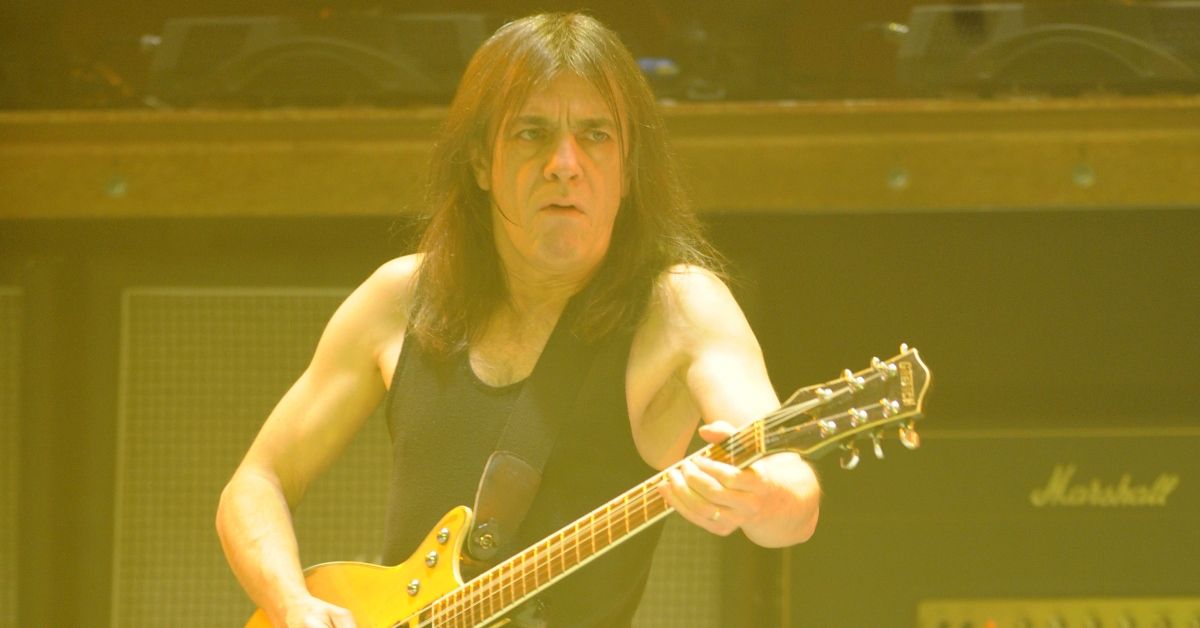 Malcolm Young performing