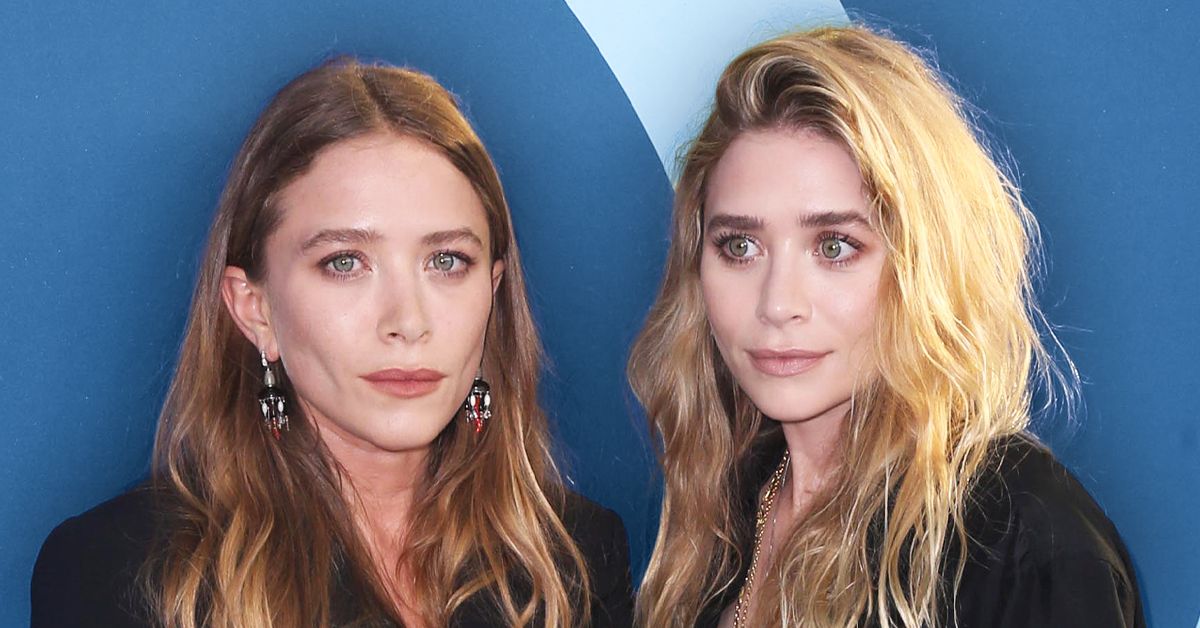 Mary-Kate Olsen and Ashley Olsen twins red carpet shoot 