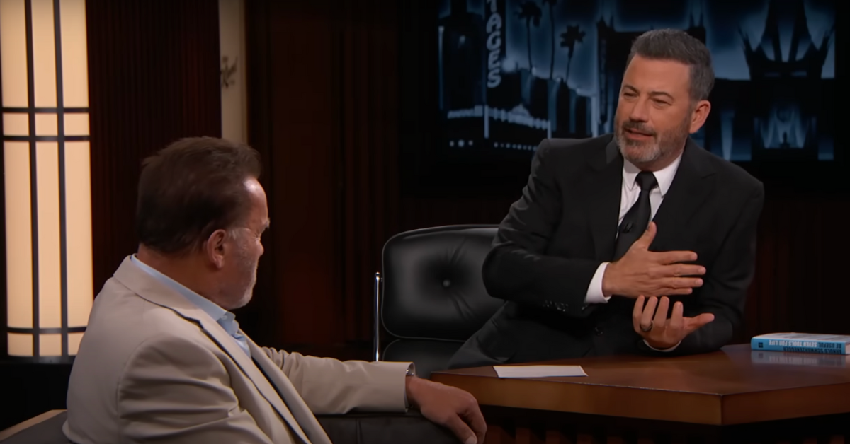 Jimmy Kimmel's Audience Gasped After Arnold Schwarzenegger Predicted This