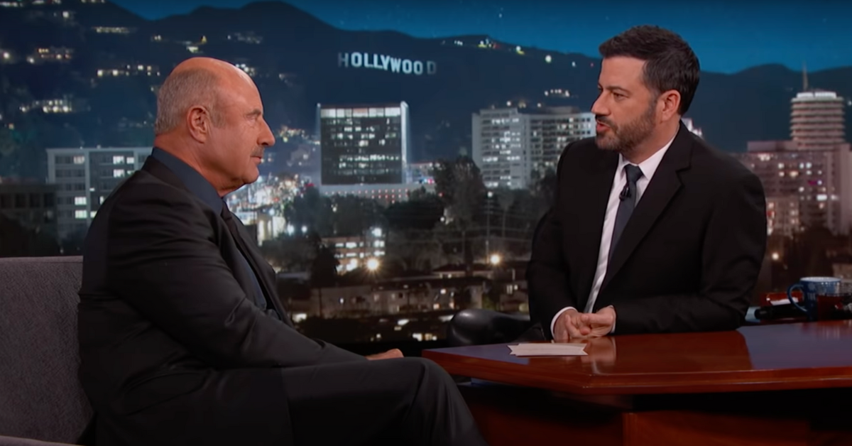 Dr. Phil Got Confrontational With An Uncomfortable Jimmy Kimmel After Donald Trump Was Brought Up