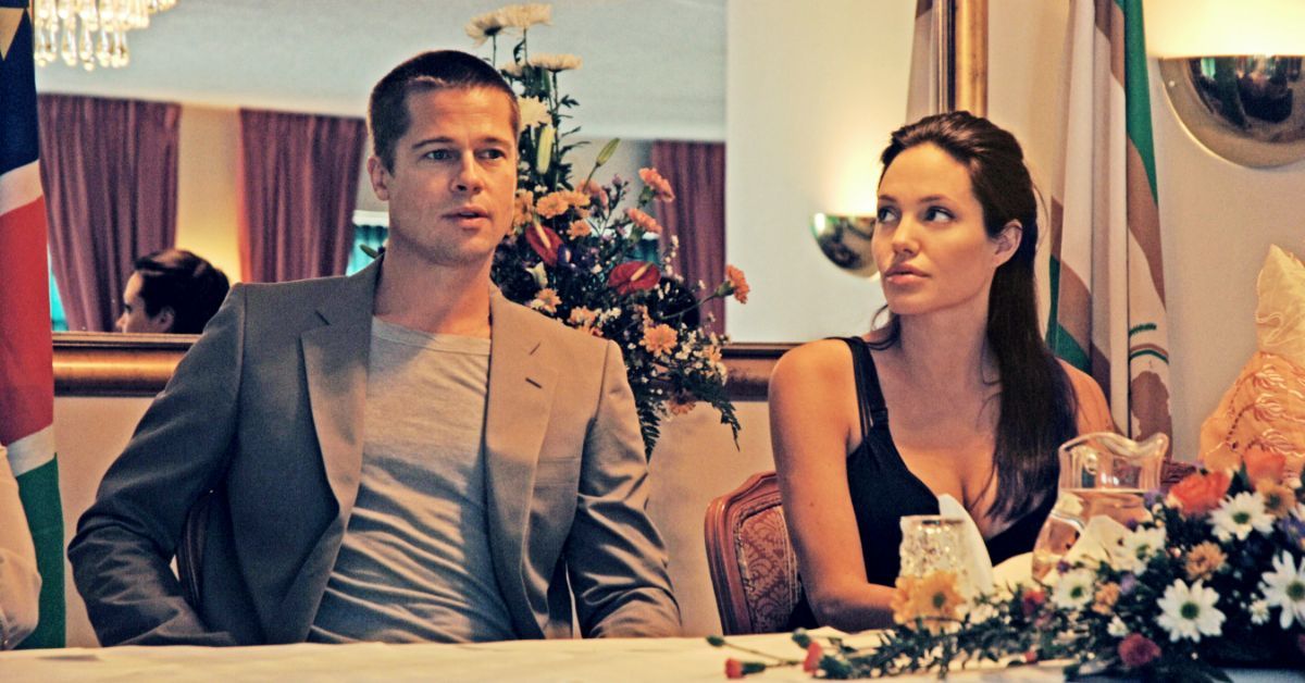 Angelina Jolie and Brad Pitt hold a press conference