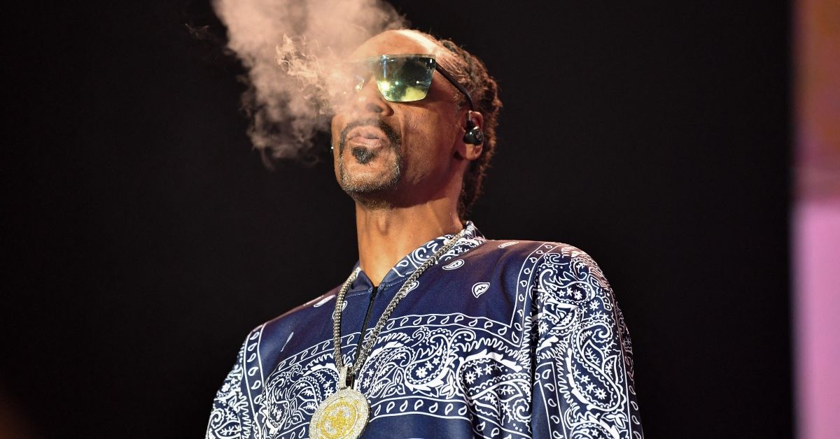 Snoop Dogg performing on stage