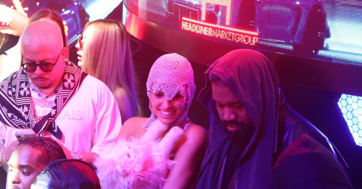 Kanye West and Bianca Censori photographed inside a club