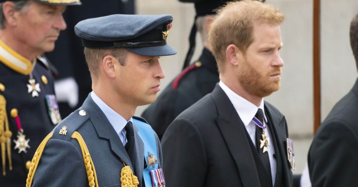 Prince William and Prince Harry attend Queen's funeral