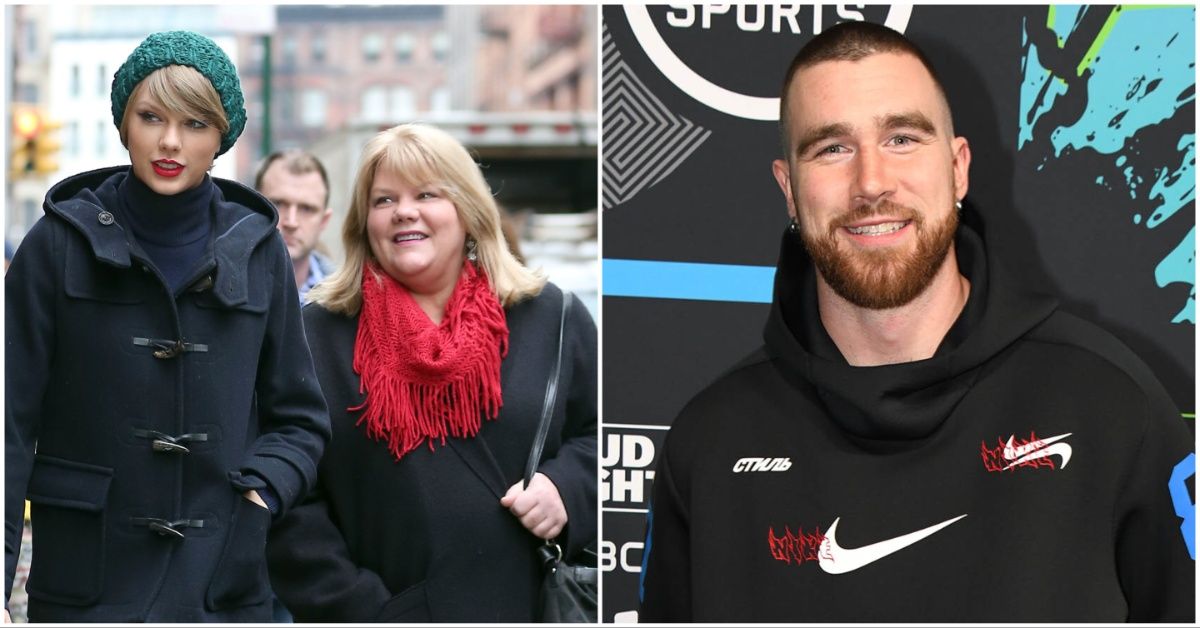 Taylor Swift and her mother, Travis Kelce