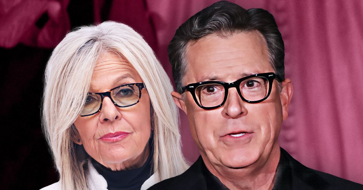 Stephen Colbert and Diane Keaton