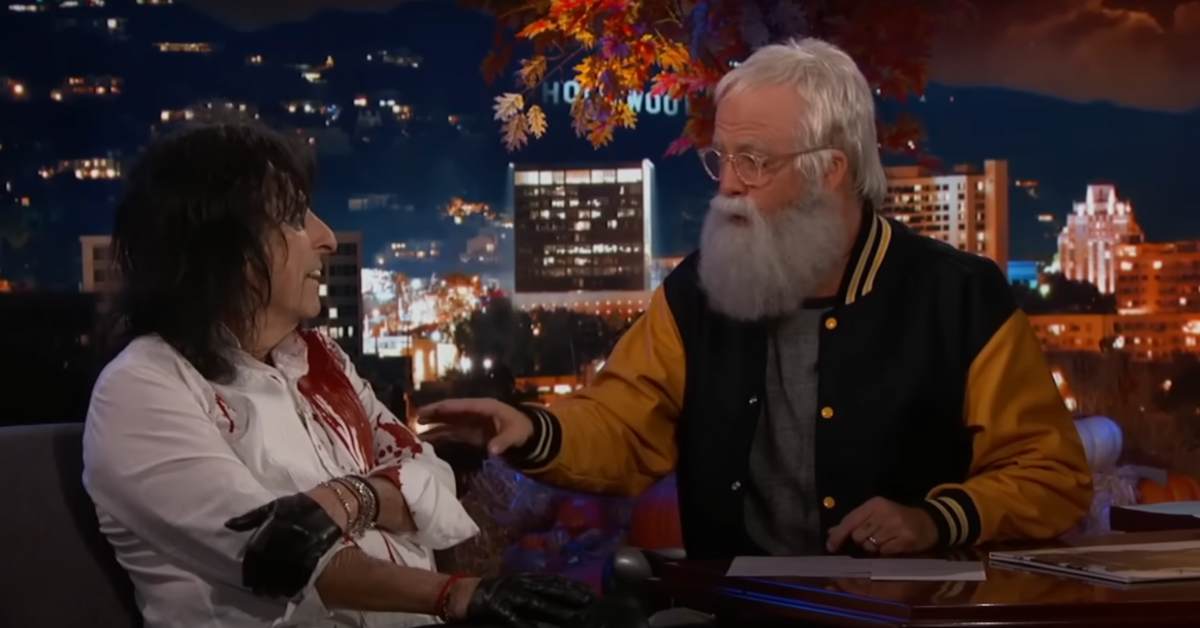 Fans Couldn't Stop Talking About Dave Grohl's David Letterman Costume During His Interview With Alice Cooper