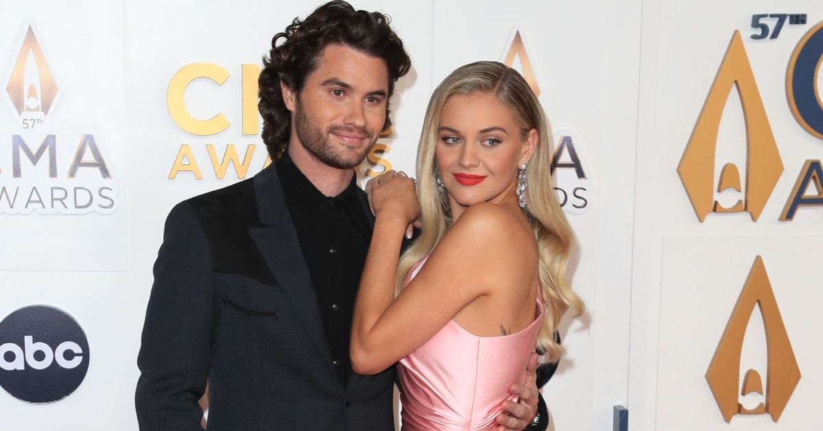 Chase Stokes and Kelsea Ballerini on a red carpet