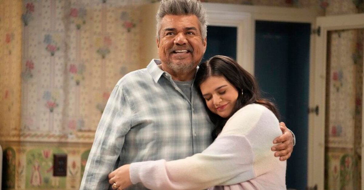 George Lopez and Mayan Lopez hugging on Lopez vs. Lopez