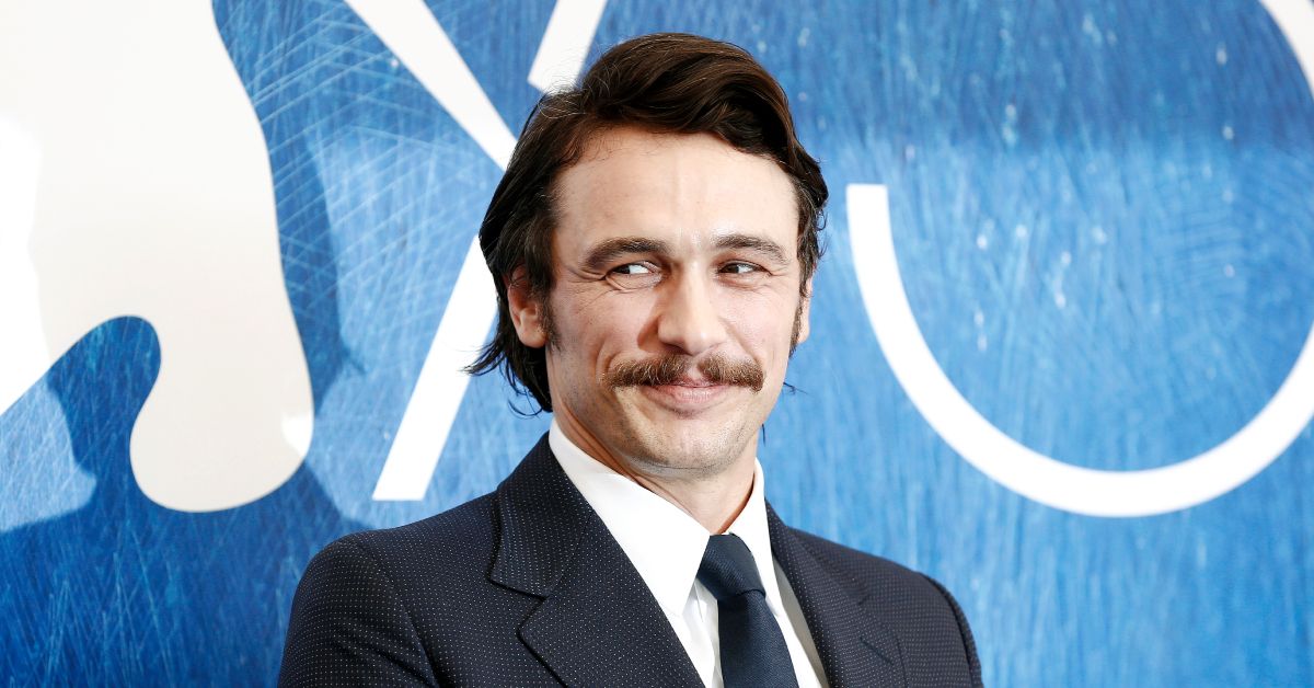 James Franco with a mustache