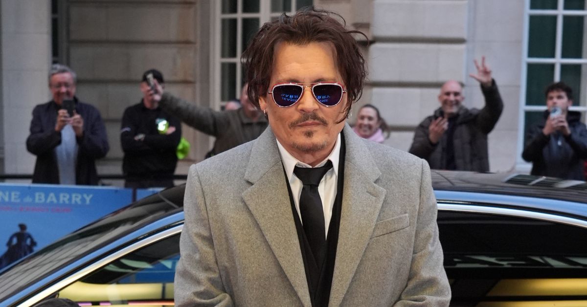 Johnny Depp arrives at UK premiere of Jeanne Du Barry