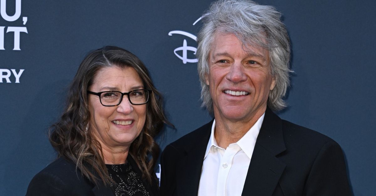 Jon Bon Jovi and Dorothea Bongiovi smiling