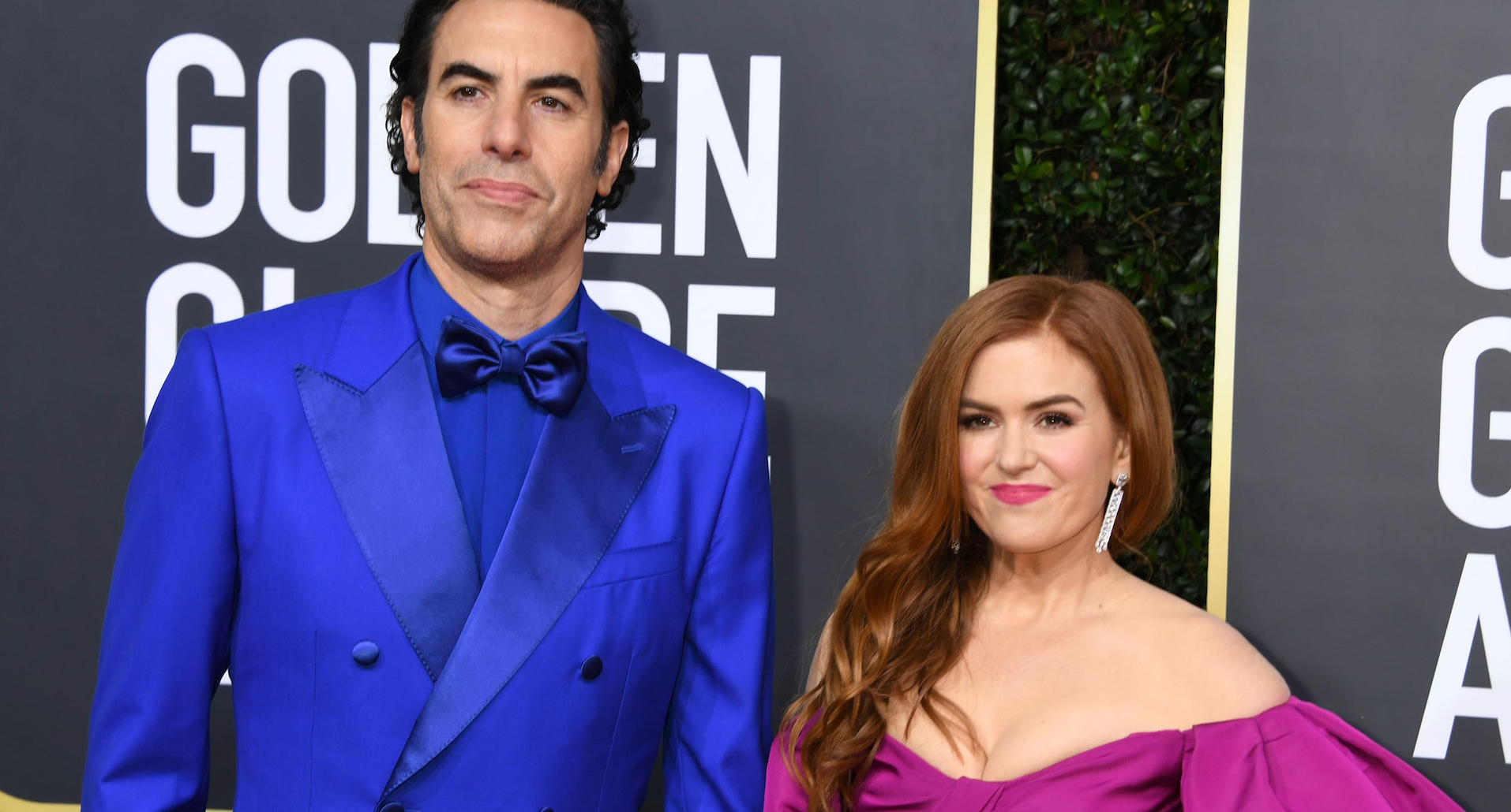 Sacha Baron Cohen and Isla Fisher 