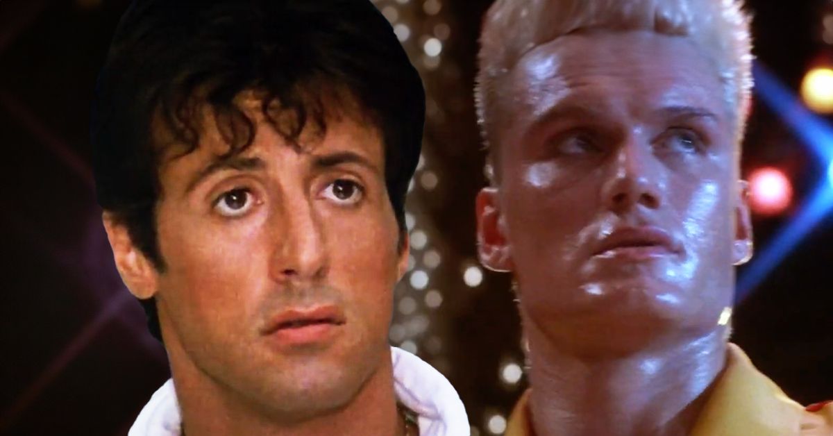 Sylvester Stalone in Rocky IV with Ivan Drago