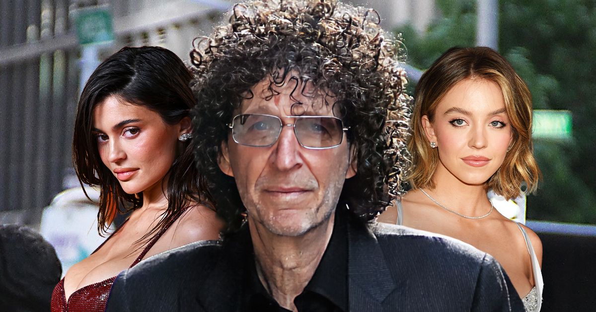 Radio host Howard Stern with Kylie Jenner and Sydney Sweeney