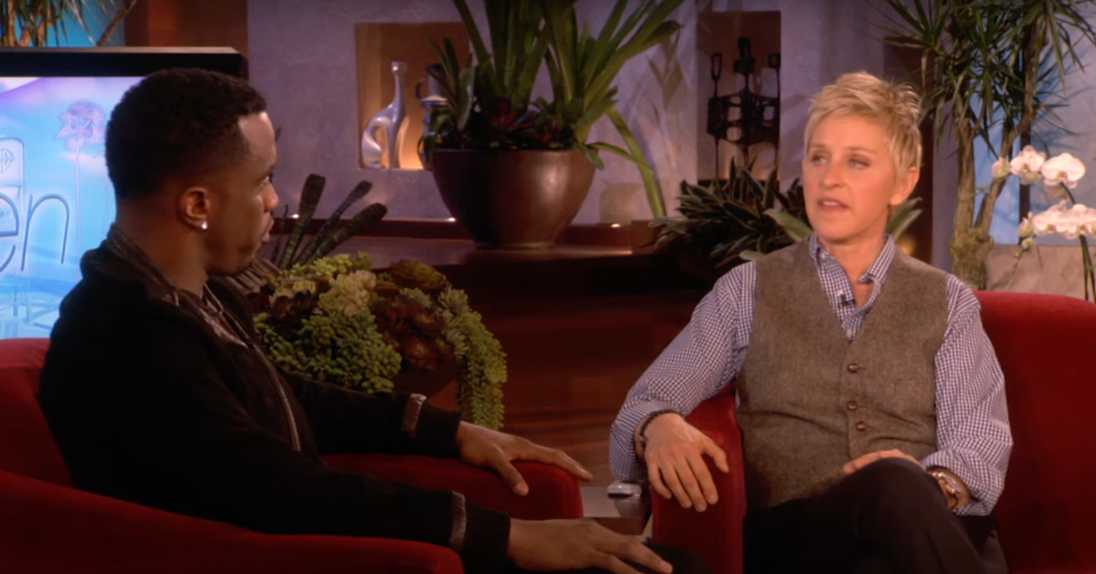 Ellen DeGeneres and Sean Diddy Combs