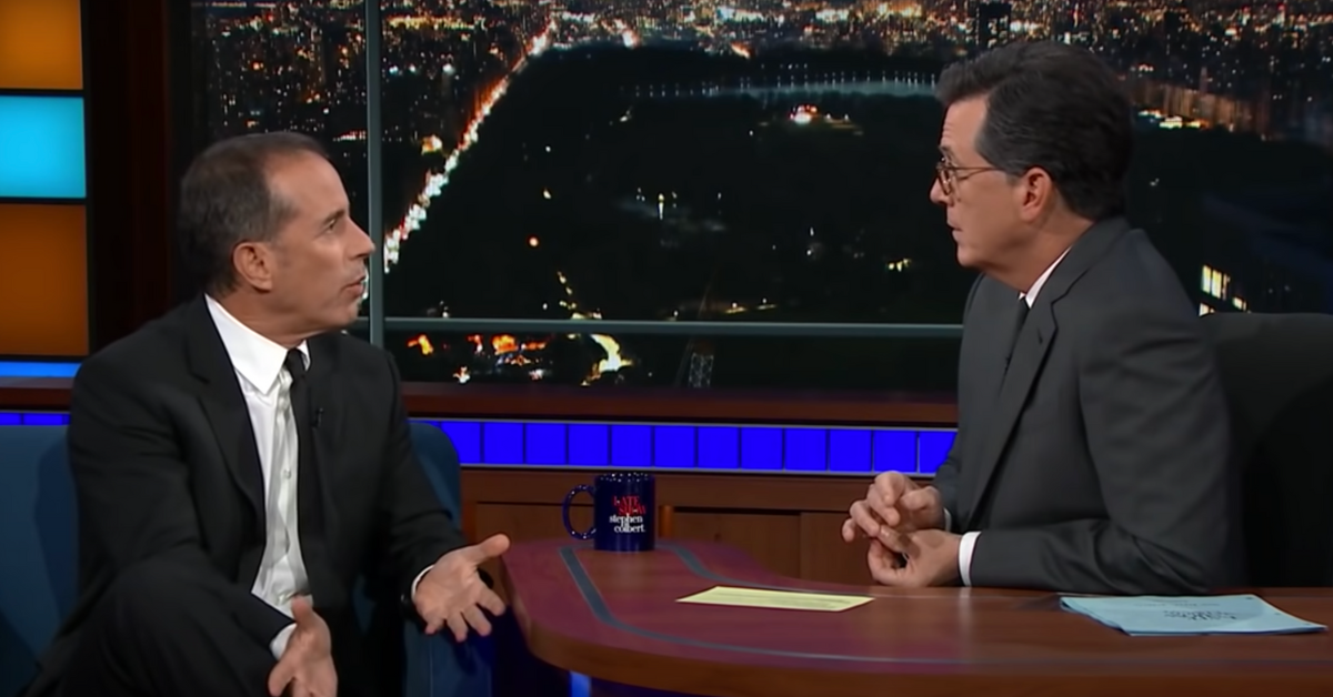 The Audience Went Quiet After Stephen Colbert And Jerry Seinfeld Were Debating Bill Cosby's Legacy