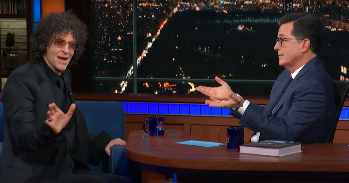 Howard Stern and Stephen Colbert 