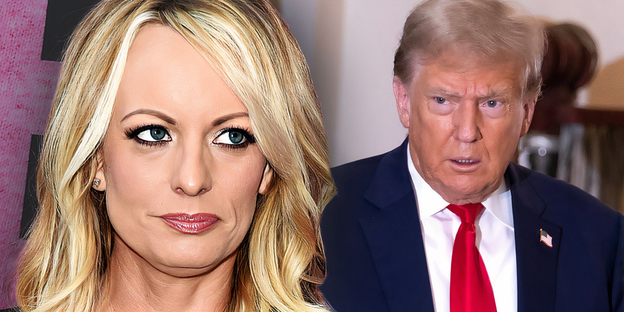 Donald Trump and ex-girlfriend Stormy Daniels