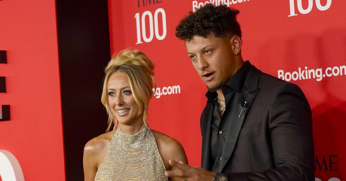 Brittany Mahomes and Patrick Mahomes attend event