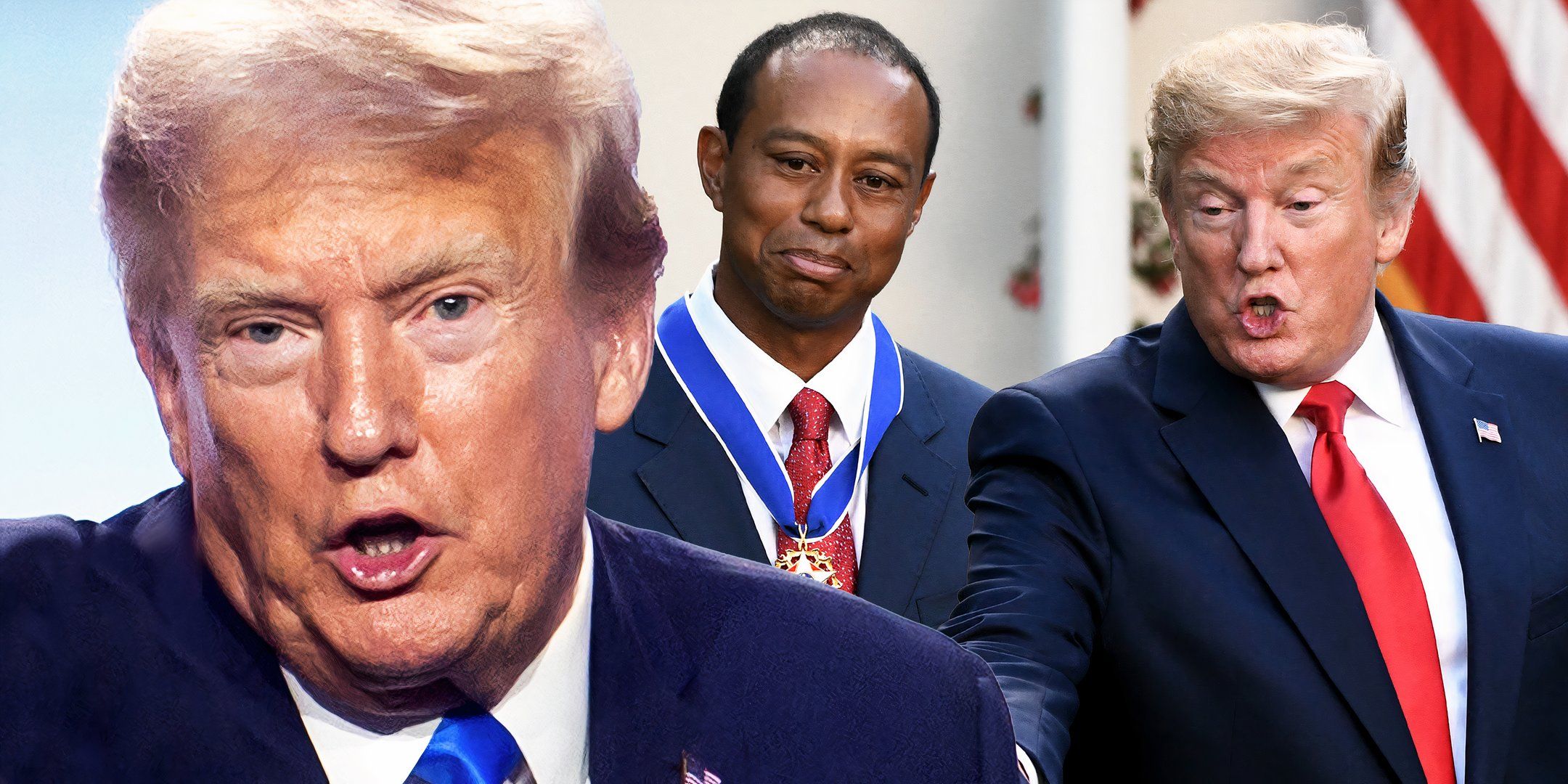 Donald Trump Was Applauded When He Joked About Tiger Woods