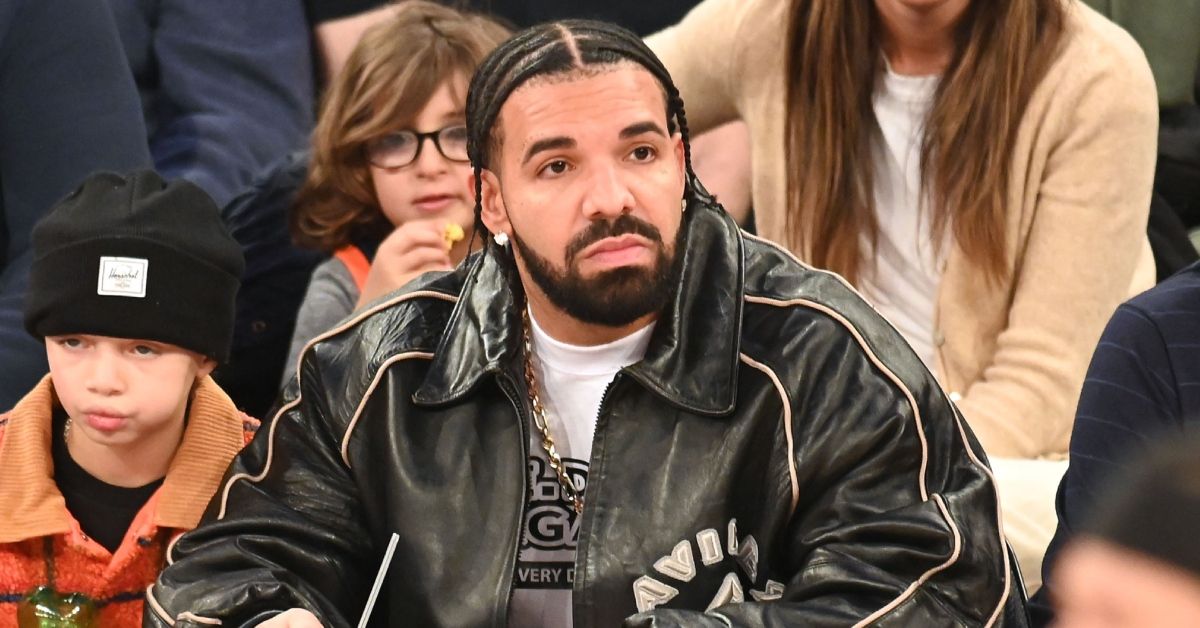 Drake attends sporting event