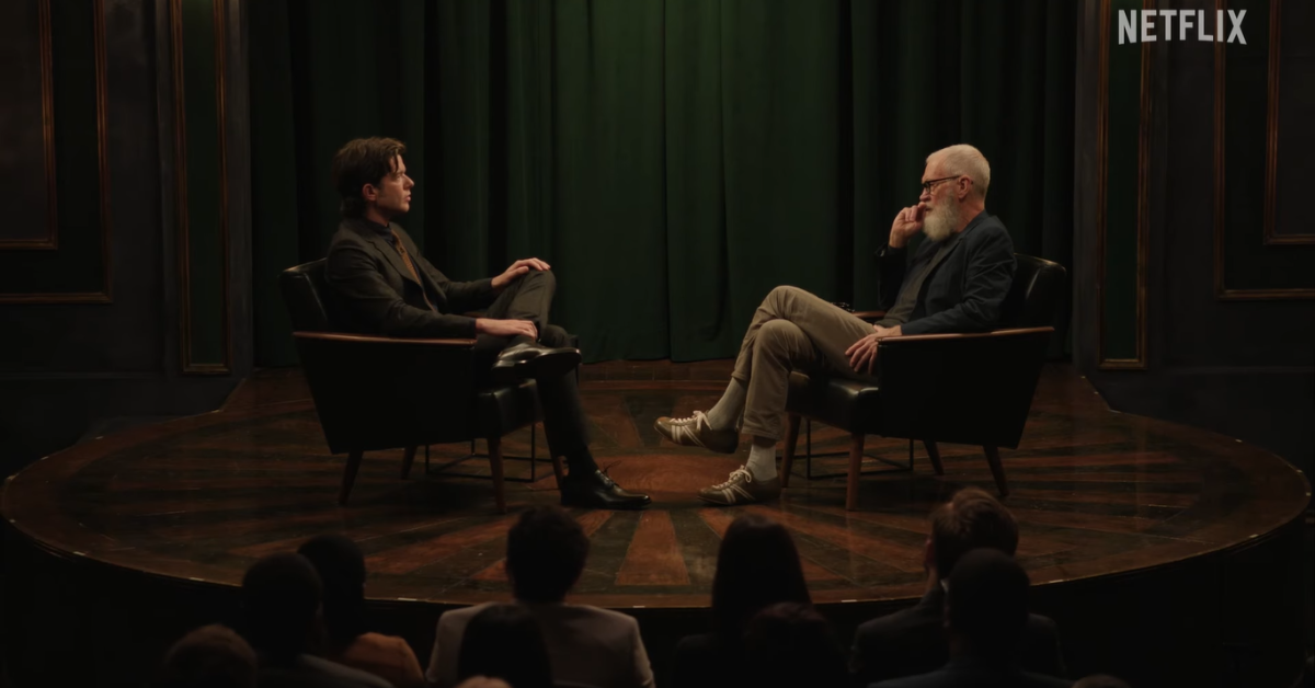 John Mulaney and David Letterman
