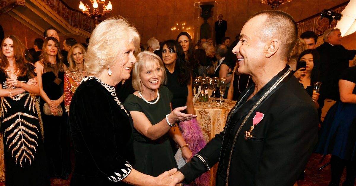 Queen Camilla at the Julien Macdonald Fashion Show