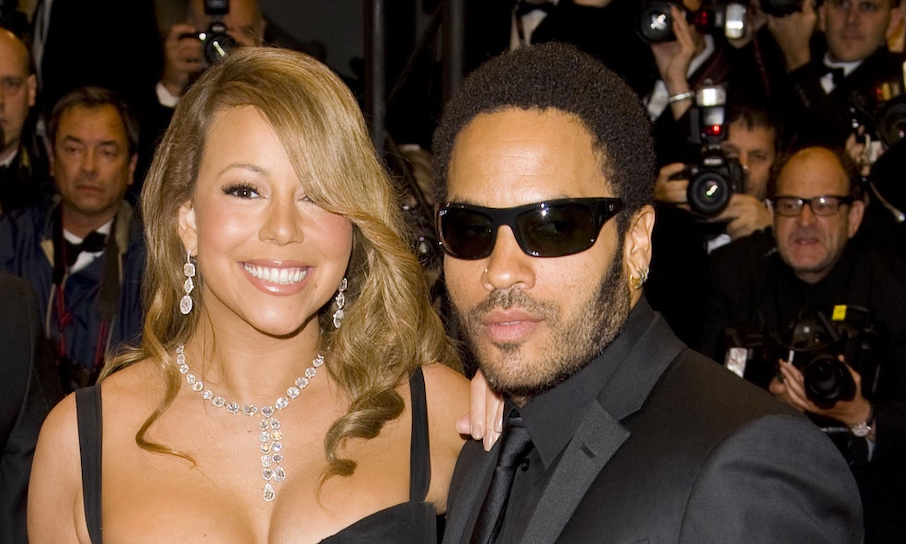 Mariah Carey and Lenny Kravitz 