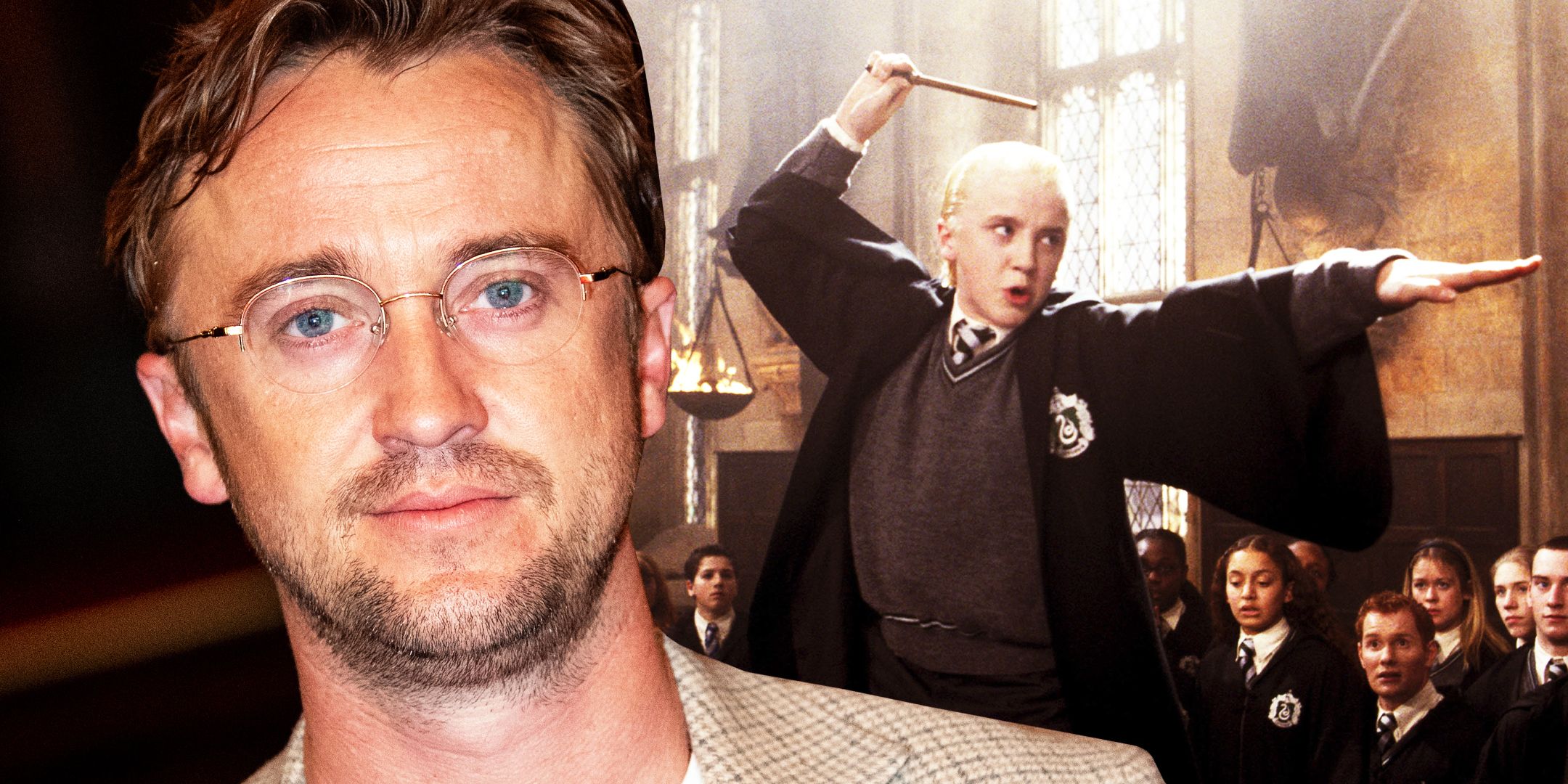 Tom Felton old and young 