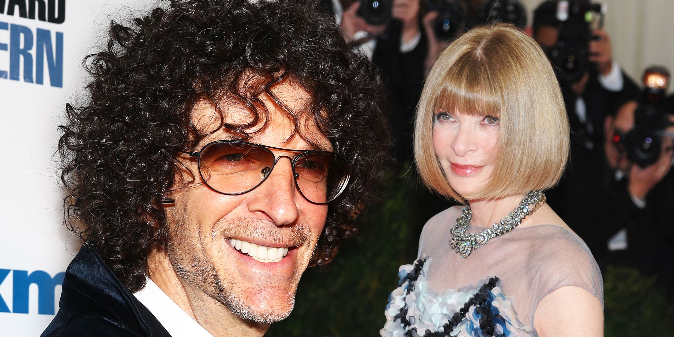 Howard Stern and Met Gala chair Anna Wintour 