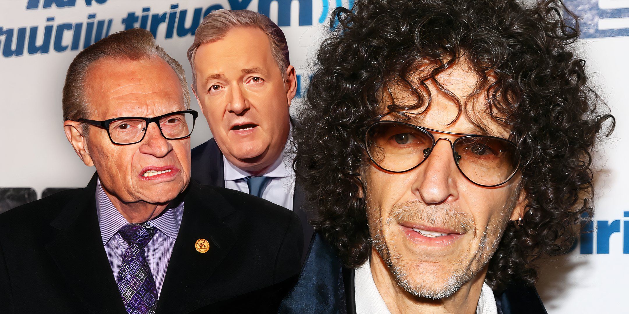 Howard Stern with Larry King and Piers Morgan