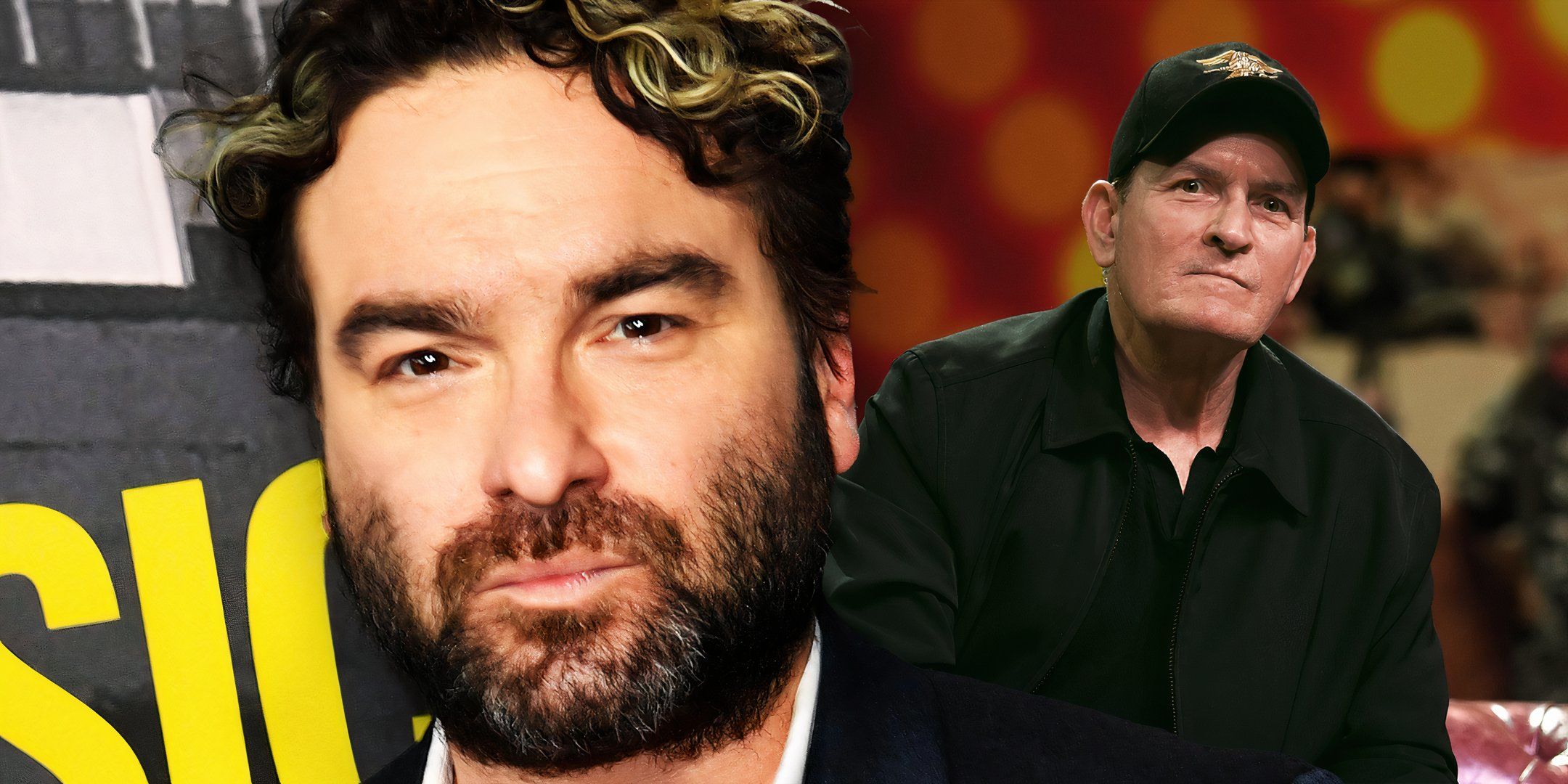Johnny Galecki and Charlie-Sheen after Two and a Half Men