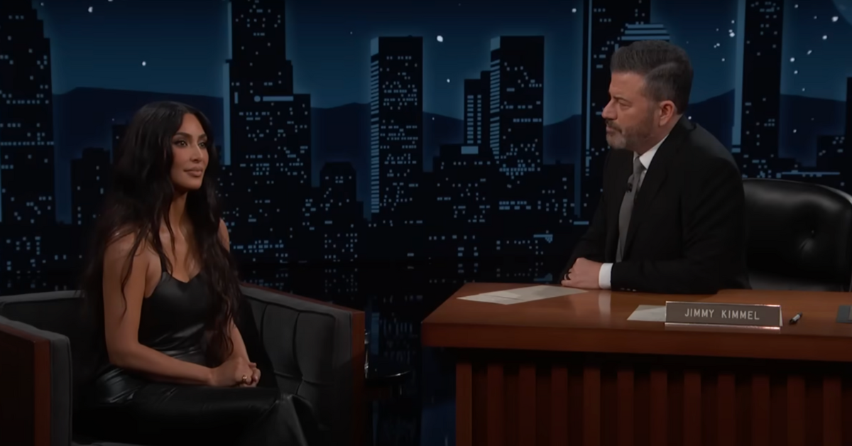 Kim Kardashian and Jimmy Kimmel