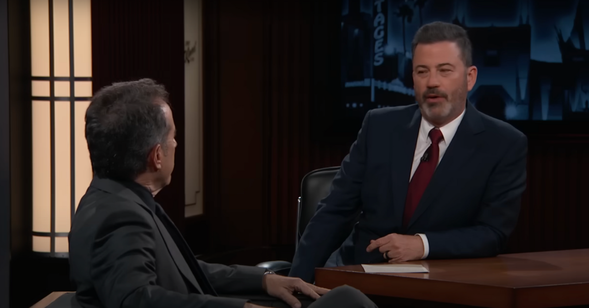 Jerry Seinfeld and Jimmy Kimmel