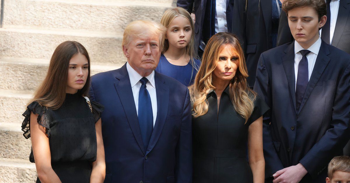 Donald, Melania and Barron Trump