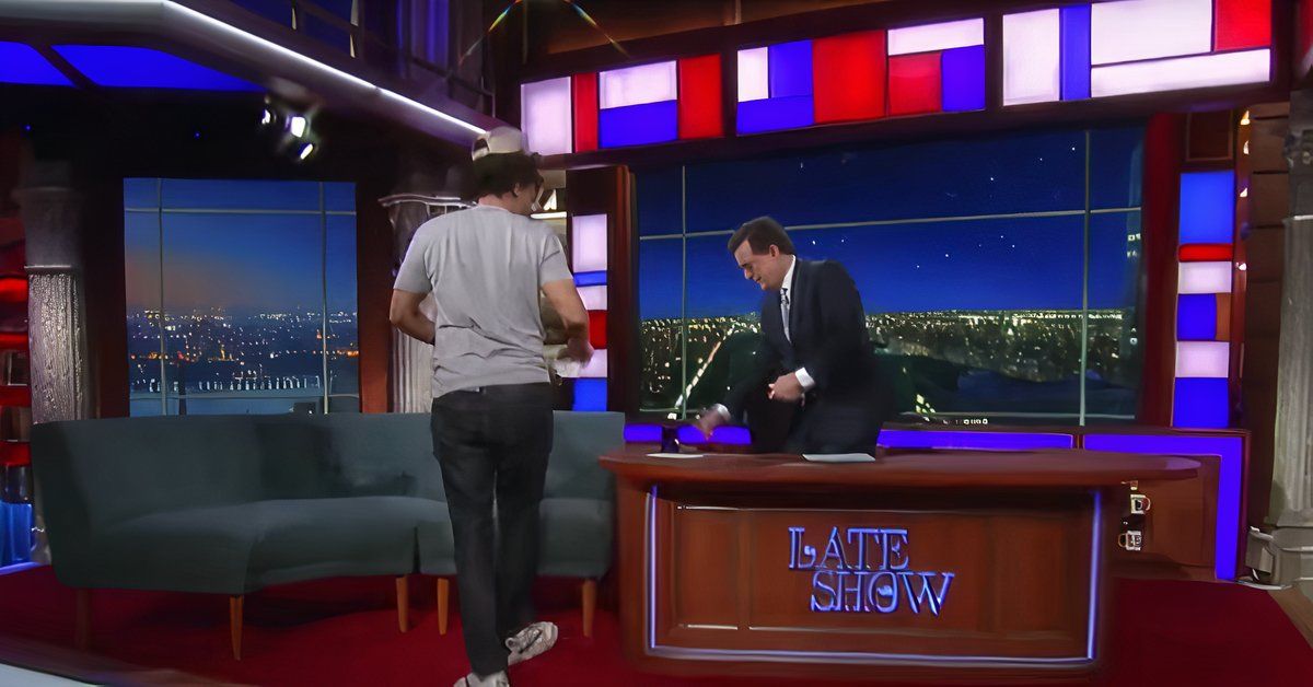 Stephen Colbert and Eric Andre
