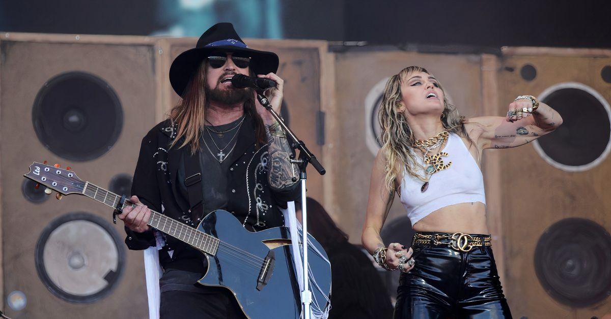 Miley Cyrus, Billy Ray Cyrus at Glastonbury Festival 2019