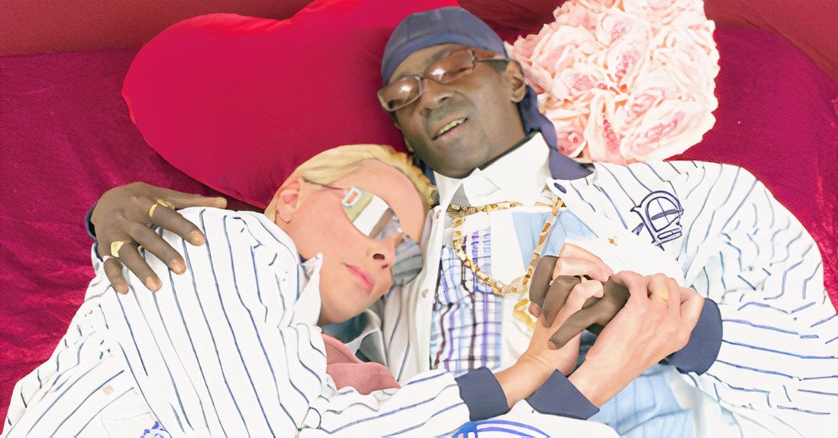 Brigitte Nielsen y Flavor Flav antes de separarse